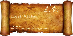 Liszi Vivien névjegykártya