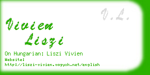 vivien liszi business card